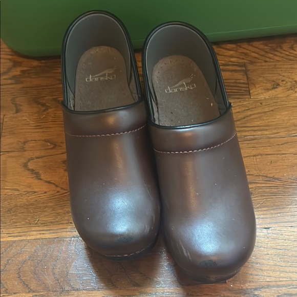 Dansko Brown Slip-On Clogs - Picture 6 of 7